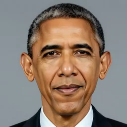 a stunning portrait of barack obama, artwork by michael malm