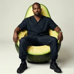 kanye west as an avocado chair