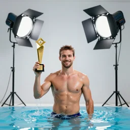 professional photo water man!!! studio lighting, very detailed, unreal engine, canon photo!!!!, professional lighting, good composition, rule of thirds, winning award photo, real, water man