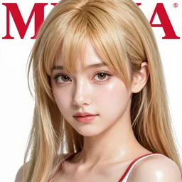 photo of asuna from sao, asuna by a - 1 pictures, by greg rutkowski, gil elvgren, glossy skin, pearlescent, anime, maxim magazine,