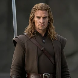 A still of Aragorn on Star Trek, sharp focus, high quality, 4k