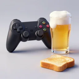 gamer 4 0 level with beer and toast