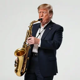 donald trump playing a sexy saxophone solo