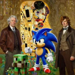 highly detailed oil painting | very intricate | cinematic lighting | award - winning | sonic the hedgehog in minecraft | by roberto ferri, by tom bagshaw, by j. c. leyendecker and klimt, beautiful cinematic light, american romanticism, by austin osman spare, artstation, cgsociety, official art, octane