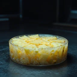 pineapple and cheese aspic, in 1 9 9 5, y 2 k cybercore, industrial low - light photography, still from a ridley scott movie