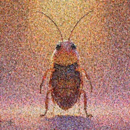 colorful full body shot of a cute anthropomorphic cockroach, with long thin antennae, trending on artstation, trending on deviantart ,cinematic backlighting, 8k, symmetrical, correct proportions, hyper detail illustration by tim schafer, by peter chan, vibrant colors, by pixar, orange lights, pink shadows