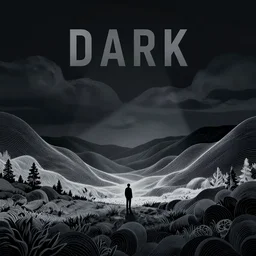 line vector art inspired by Netflix’s Dark
