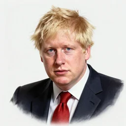 A caricature of Boris Johnson
