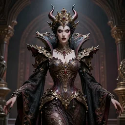 queen of demons, ornate and intricate, hyper detailed, stunning, surreal, 4 k, octane render
