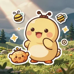 cute miss mascot kabutops kabutops kabutops food sticker art, cronobreaker, beeple game icon