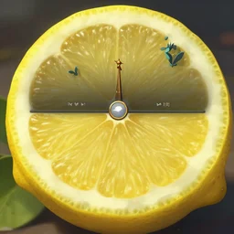 a very close - up lemon, in concept art of main menu loading screen background. for russian mmorpg king's bounty by katauri, by 司 机, 橡 树 山 雨, 黄 凤 年 啊, artstation, behance, style of hearthstone