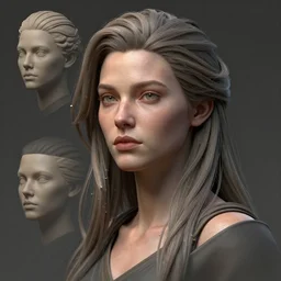 concept art, concept render, daz, blender, c4d, octane, artstation, realistic, detailed, intricate, digital art. A portrait of the most beautiful women in the world.