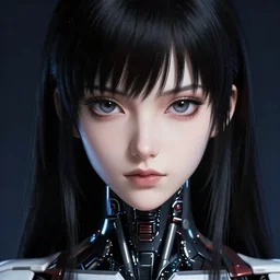A beautiful cyborg woman || ANIME, fine-face, realistic shaded perfect face, fine details. Anime. realistic shaded lighting poster by Ilya Kuvshinov katsuhiro otomo ghost-in-the-shell, magali villeneuve, artgerm, Jeremy Lipkin and Michael Garmash and Rob Rey
