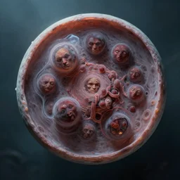 airbrushed blastocyst necrotizing machine pit embedded by wayne d barlowe, jack kirby, kelly freas, donato giancola, geof darrow, alex ross, basil gogos, philippe druillet, fine art masterpiece baked at 3 0 0 f, matte painting, cold lighting, aged with sunlight, award winning horror, photorealistic render, cinematic