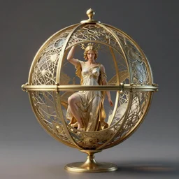 the orb of time, art nouveau, by jasper francis cropsey and cornelis de heem ( ( ( ( lisa frank ) ) ) ), 8 k, octane render