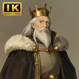 portrait of a medieval old king, elegant, highly detailed, digital painting, artstation, concept art, smooth, illustration, art by studio ghibli and fujita goro and tom whalen, 8 k