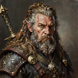 portrait painting of a dwarven berserker, sharp focus, award - winning, trending on artstation, masterpiece, highly detailed, intricate. art by eric deschamps
