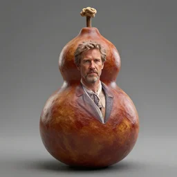 harrison ford is fused into gourd, hyperdetailed, artstation, cgsociety, 8 k