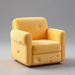 armchair made of cheese