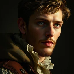 portrait of joseph seed by jules bastien - lepage, daniel gerhartz, karol bak, james jean, tom bagshaw, rococo, sharp focus, trending on artstation, cinematic lighting, hyper realism, 8 k