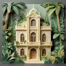 1 building, jungle, kirigami, dichromatism, paradox, volumetric light, insanely detailed and intricate, hypermaximalist, elegant, ornate, hyper realistic, super detailed, by remedios varo uranga aw 8 df 7 9 g