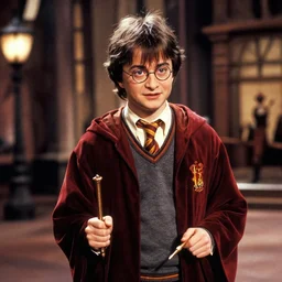film still of Harry potter in Willy Wonka's and the Chocolate Factory 1971