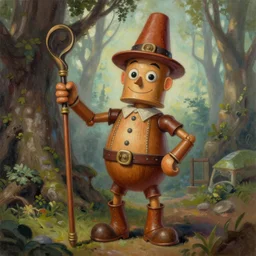 highly detailed painting of Woot The Wanderer from The Tin Man of Oz by L. FRANK BAUM, trending on artstation