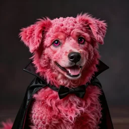 vampire Cheeto raspberry dog realistic