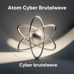 atom cyber brutalwave, cover artwork