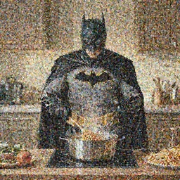 batman cooking pasta