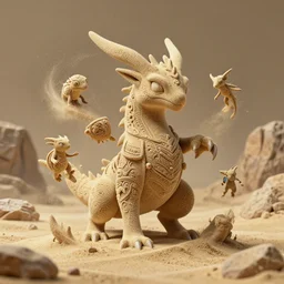( sand pokemon ) creature creature in a rocky desert, : by michal karcz, daniel merriam, victo ngai and guillermo del toro : ornate, dynamic, particulate, intricate, elegant, highly detailed, centered, artstation, smooth, sharp focus, octane render