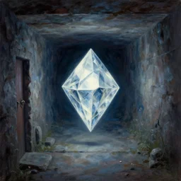 mysteriuos bunker protecting a diamon, very coherent, painted by edward hopper, wayne barlowe, painted by james gilleard, airbrush, art by jamesjean