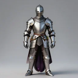 a eggplant in knight's armor
