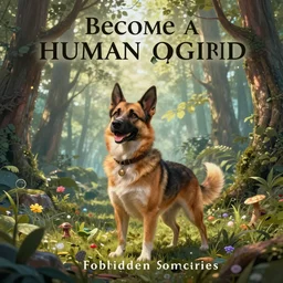 book cover, how to become a human dog hybrid using forbidden sorceries