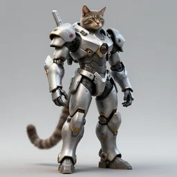 concept artod a mecha armor suit based off of a cat render ultra unreal engine 5