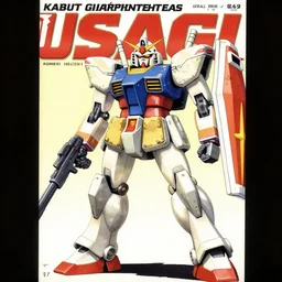 cover of a usagi yojimbo kabuto gunpla sharpshooter. art by gerald brom ( 1 9 8 9 ). gunpla