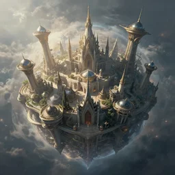 spherical majestic kingdom, otherworldly structures, fantastical, concept art, dynamic lighting, cinematic composition, by anton fadeev, trending on artstation