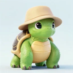 turtle wearing hat