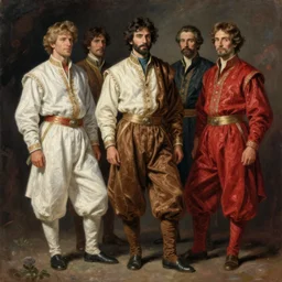 white brown red cloth fabric jodhpurs greg manchess painting by sargent and leyendecker, studio ghibli, fantasy, medium shot, asymmetrical, intricate, elegant, matte painting, illustration, hearthstone, by rhads by greg rutkowski, by greg tocchini, by james gilleard, by joe fenton