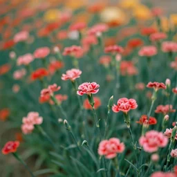 Field of carnations