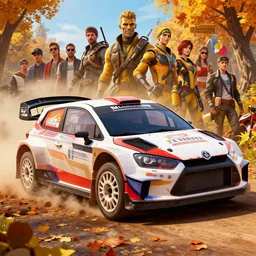 wrc rally car stylized, design 3 dmax vray maya pixar unreal 5, hyperrealistic, octane render, dynamic lighting, intricate detail, harvest fall vibrancy, cinematic beeple, by thomas kinkade global illumination ray tracing hdr, art gta 5 cover, official fanart behance hd artstation by jesper ejsing, by rhads, makoto shinkai and lois van baarle, ilya kuvshinov, ossdraws, that looks like it is from borderlands and by feng zhu and loish and laurie greasley, victo ngai, andreas rocha, john harris