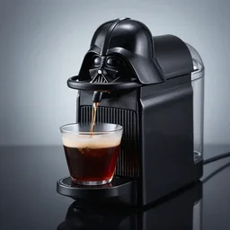 darth vader nespresso machine