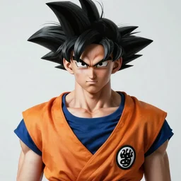 hyperrealistic portrait of goku in real life, detalied, 8 k,