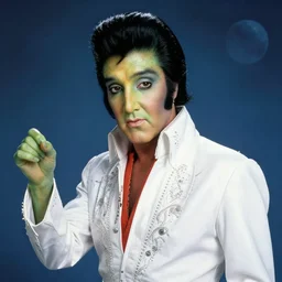 a space alien that looks like elvis
