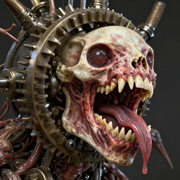 a close up of a machine made of teeth, concept art by giger, cgsociety, assemblage, trypophobia, greeble, grotesque, odontophobia, carnophobia, meat muscle sinew teeth bone flesh spit saliva
