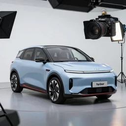 Advertisement of the Hyundai n vision 74 on Top Gear, Studio lighting, profession photography, 8k, canon EOS C300, f1.8, flickr