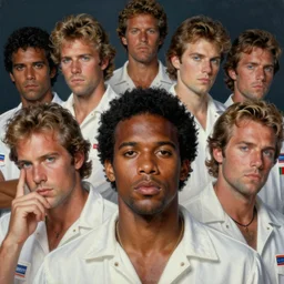 a closeup portrait painting of crockett and tubbs in eighties miami vice, ultra realistic, highly detailed faces, true life, 8 k, masterpiece, cinematic, by frank frazetta, greg rutkowski, yoko taro, christian macnevin, beeple, wlop, krenz cushart, epic character art, dramatic lighting, white leisure suit