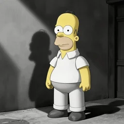 homer simpson eink greyscale