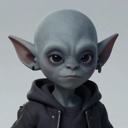 jerma as a homestuck troll, gray skin, detailed portrait