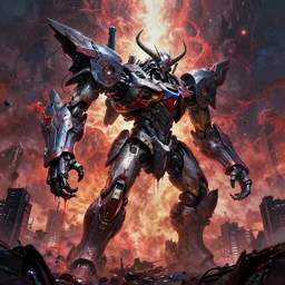 mecha from hell, wind, hell machine, by nekro godmachine victo ngai yoji shinkawa junji ito shintaro kago apophasis hyperrealism, ominous, dark powers hellscape vibrant death colors oil dripping, insanity wires, schizophrenic machine dream, god complex, lucifer robot, incredible, huge, cityscape destruction,